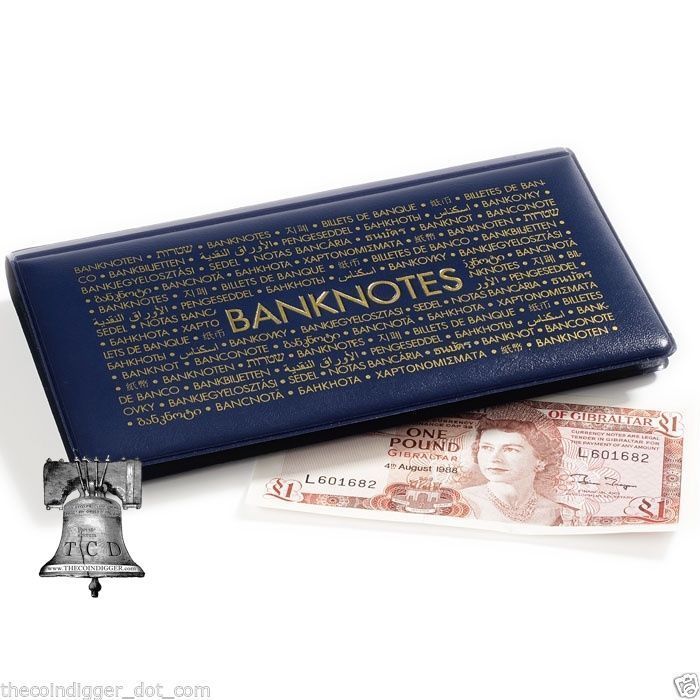 Lighthouse Banknote Pocket Album Wallet Case Currency Holder Paper