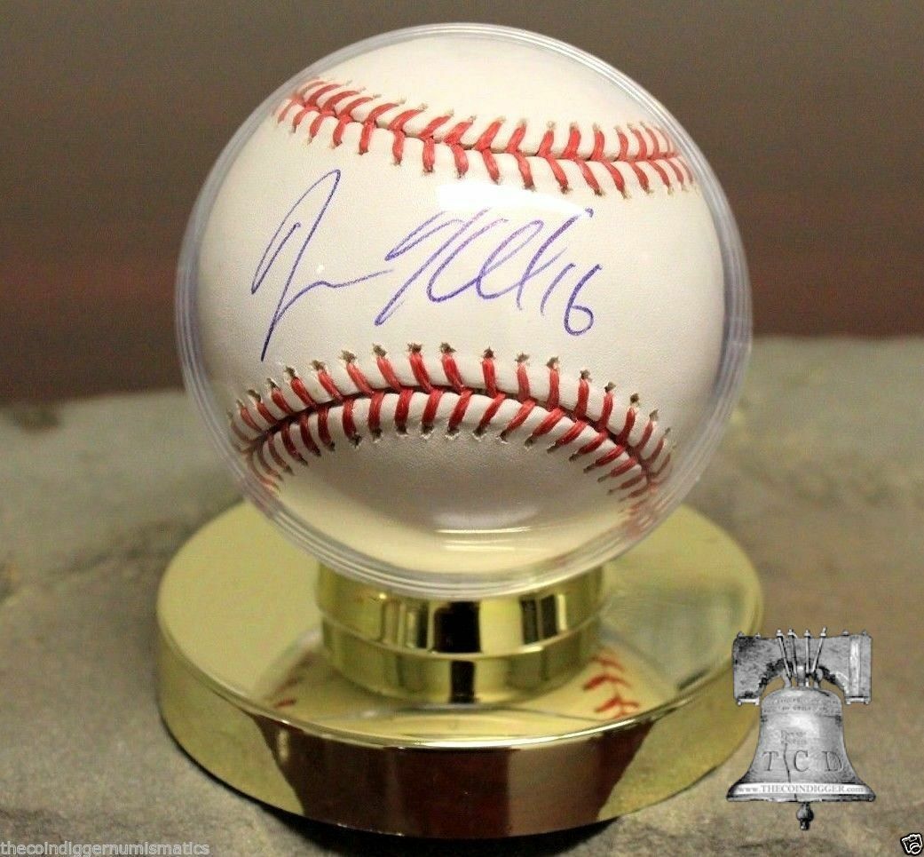 Autograph Baseball Display Case, Acacia Wood Base Memorabilia