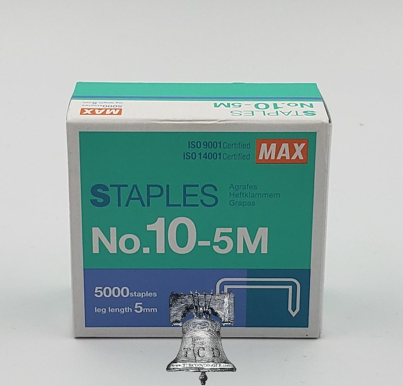 MAX Staple Mini 5000 10 5M Staples Coin Holder For Clinch Stapler