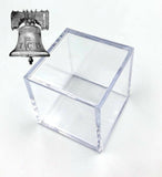 6 Rock Mineral Fossil Holder Display Square Case BCW 2x2x2 Stackable Cube Stand - The Coin Digger